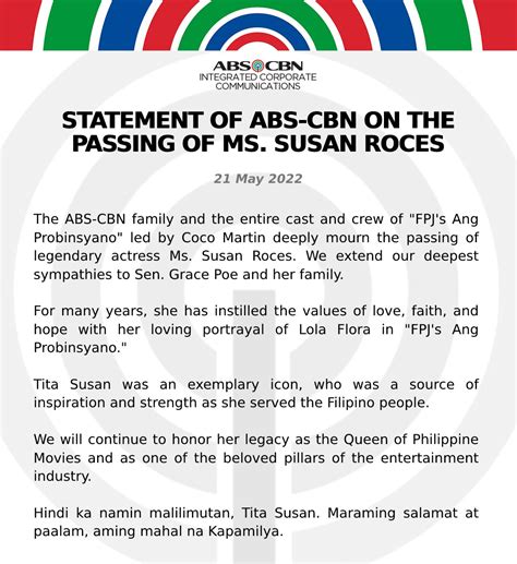 Press statement of ABS.